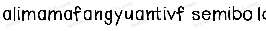 alimamafangyuantivf semibo1dround字体转换